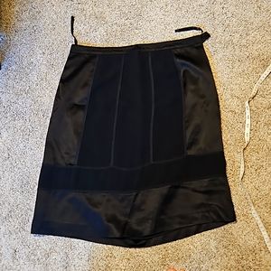 Black DKNY silk skirt